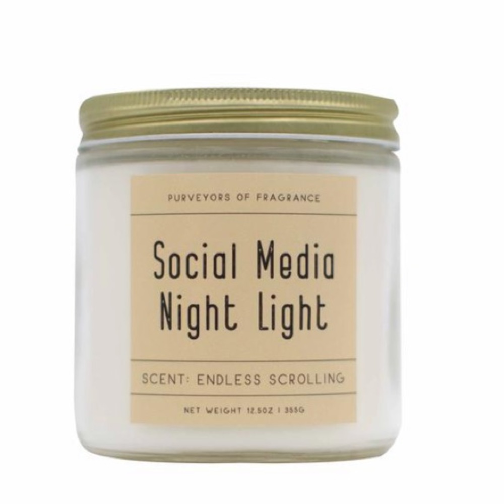 2/$25 - NEW “social media night light” candle - Picture 3 of 5